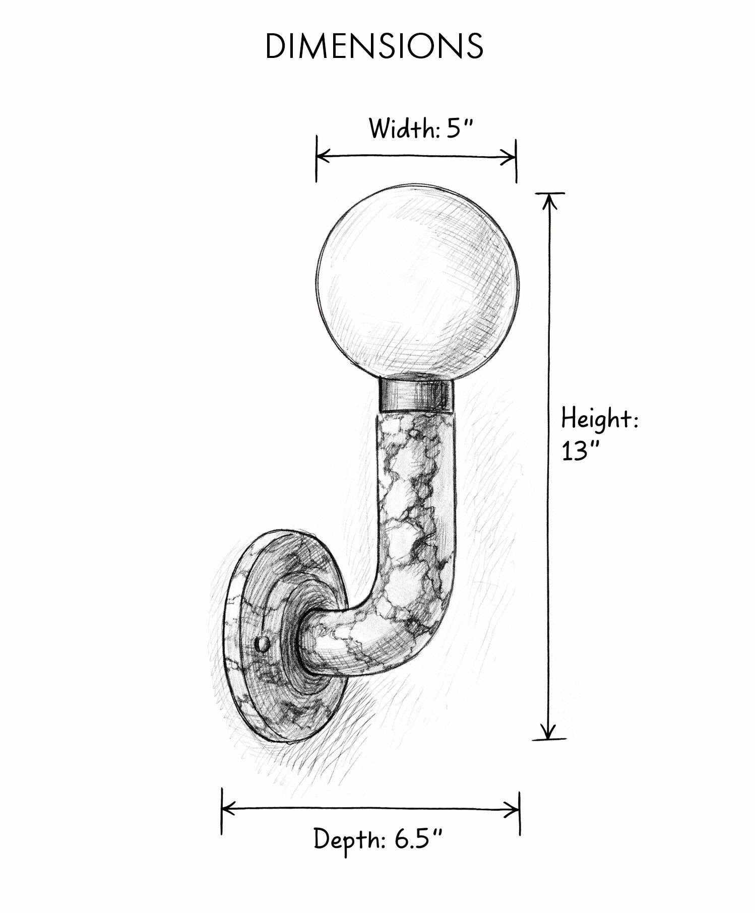 Around The World Marble Sconce
