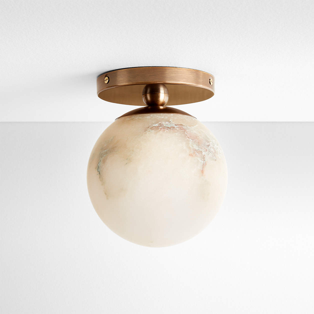 Alabaster Globe Sconce