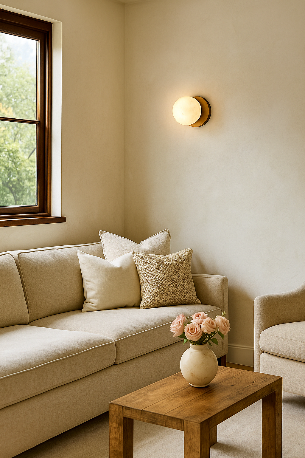 Alabaster Globe Sconce