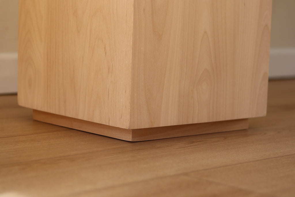Lignum Alder Wood Pedestal Table