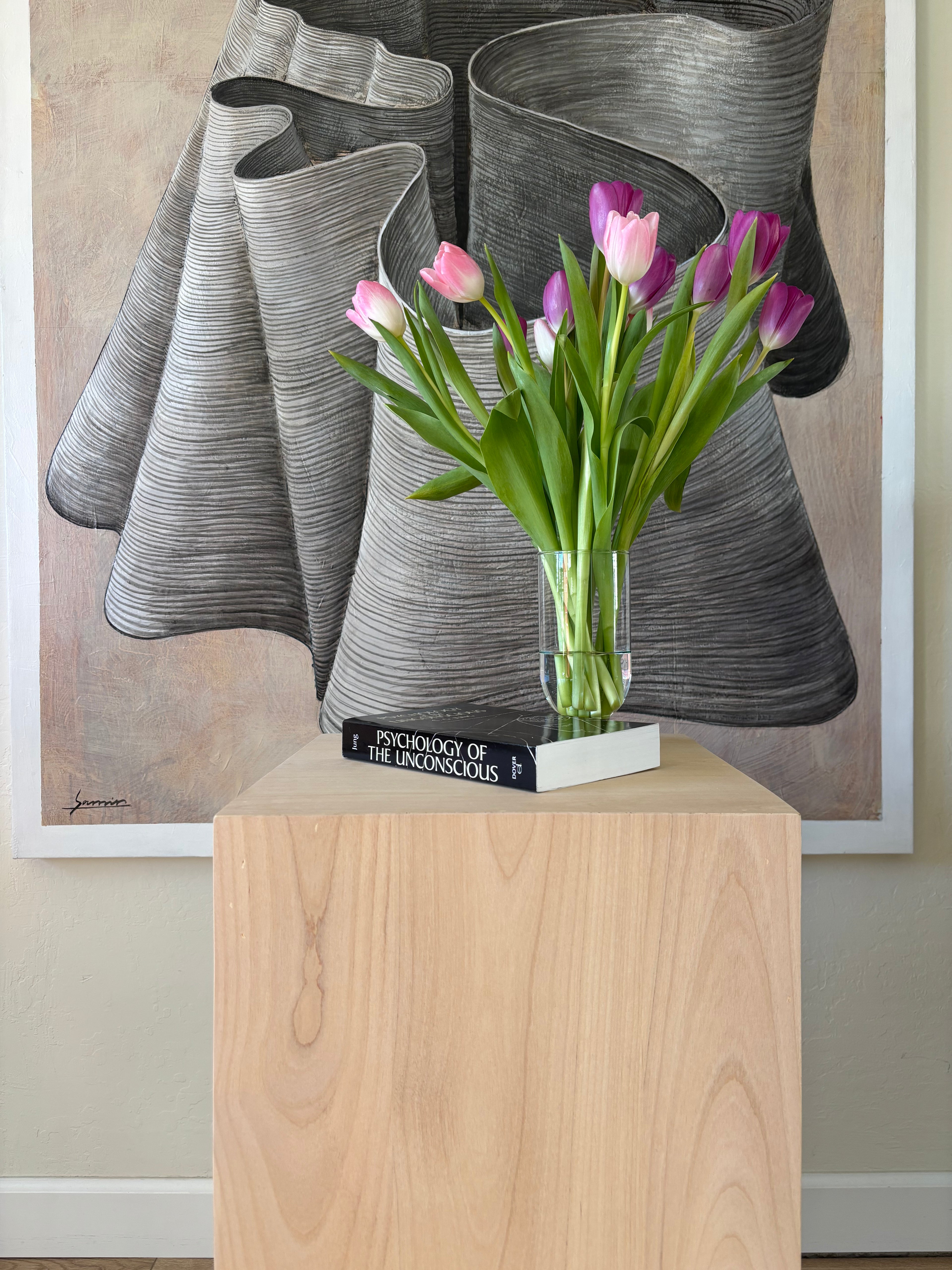 Lignum Alder Wood Pedestal Table