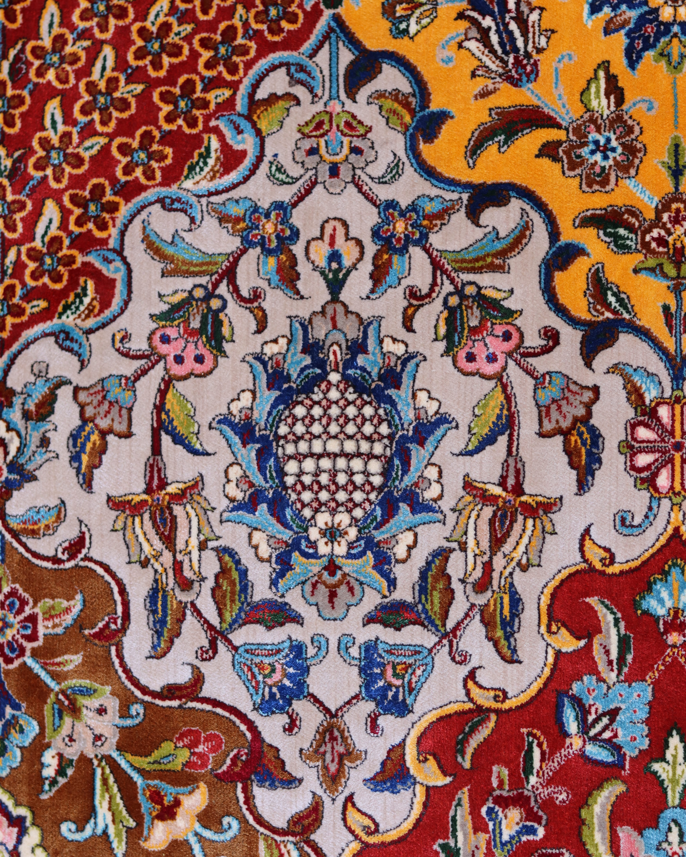 Mosaic Garden Silk & Wool Rug