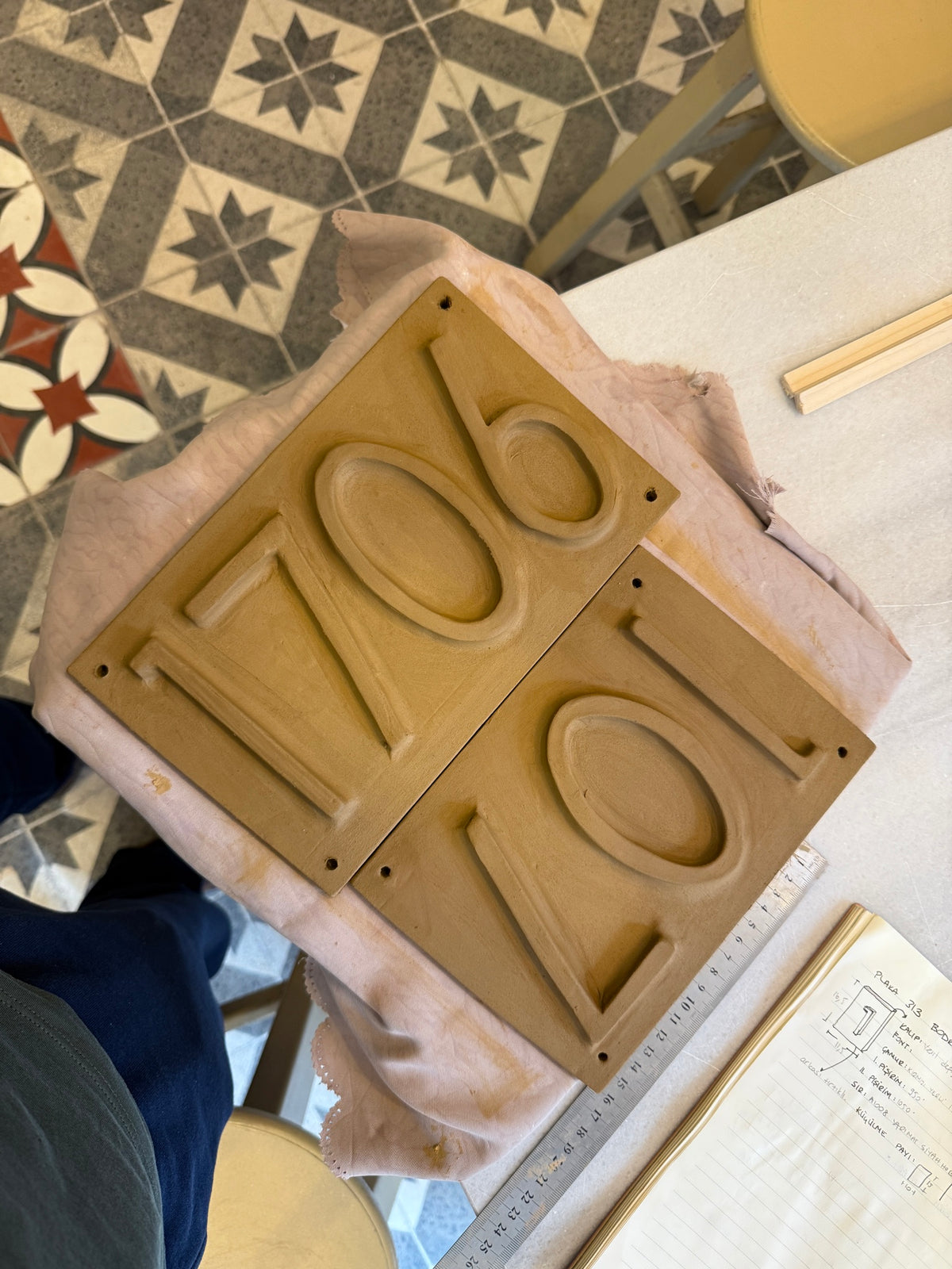 Desert Modern House Numbers