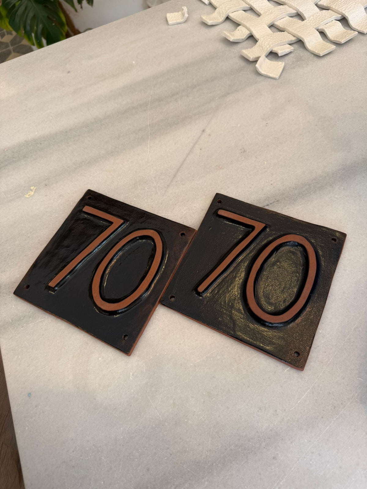 Desert Modern House Numbers