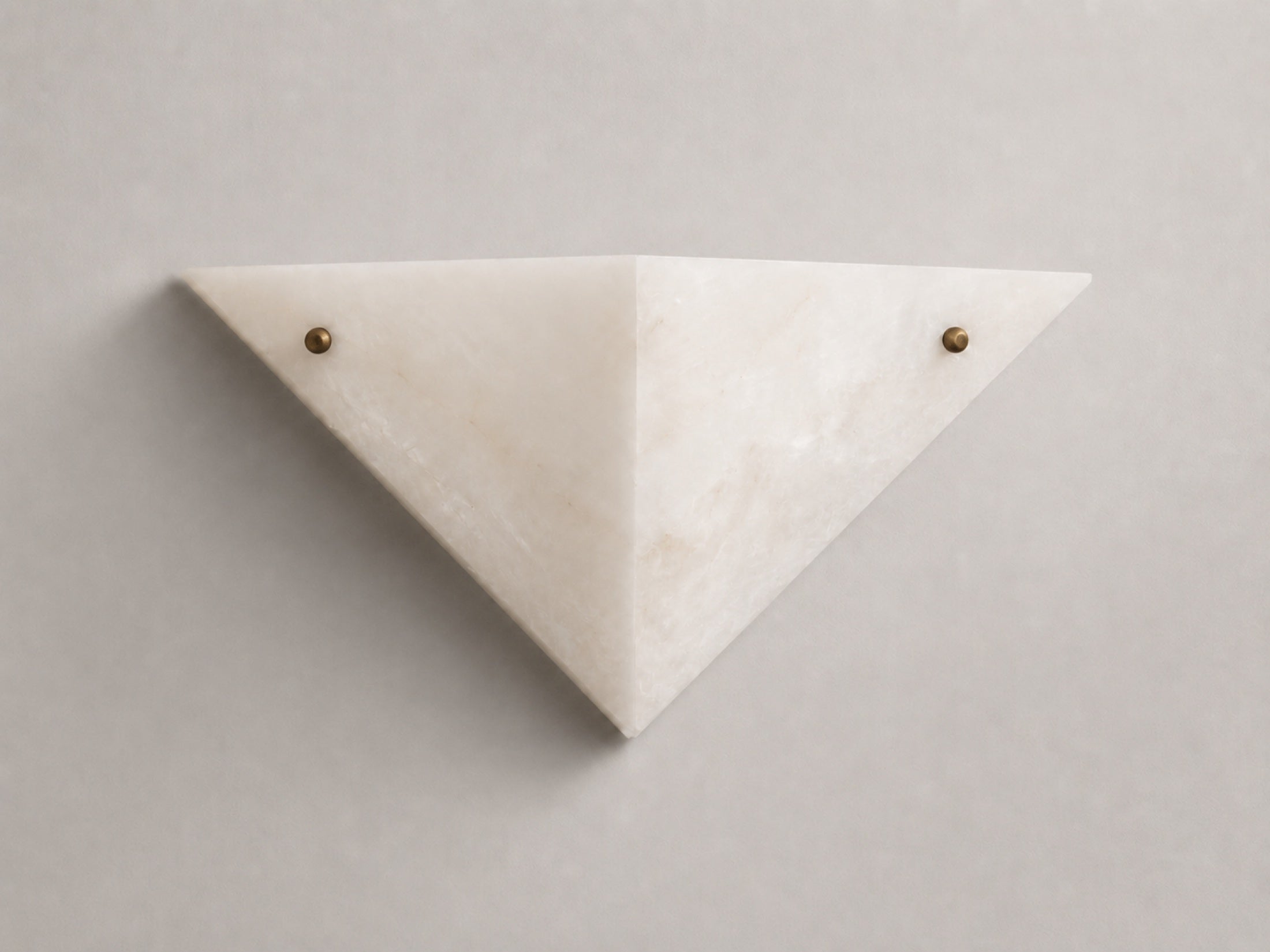 Grand Alabaster Pyramid Wall Light