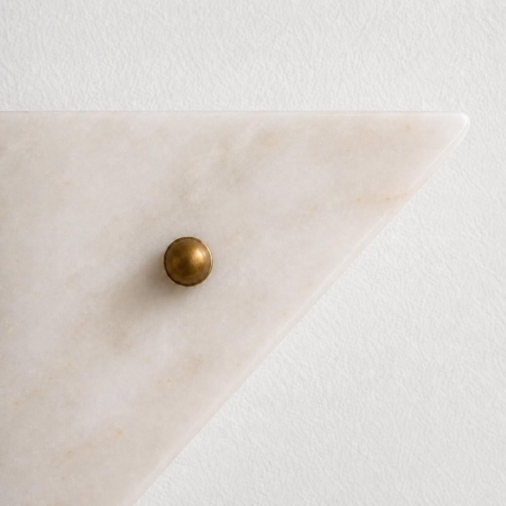 Grand Alabaster Pyramid Wall Light — view 3