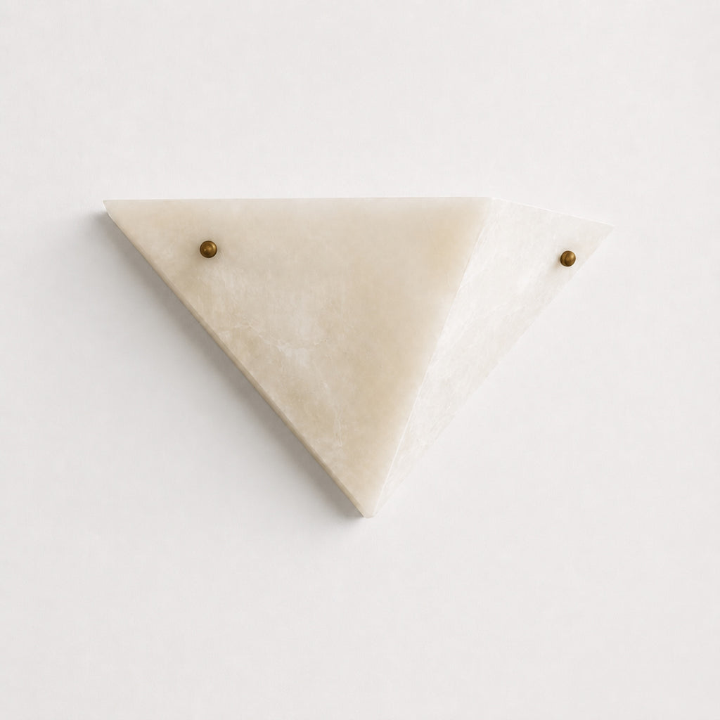 Grand Alabaster Pyramid Wall Light — view 4