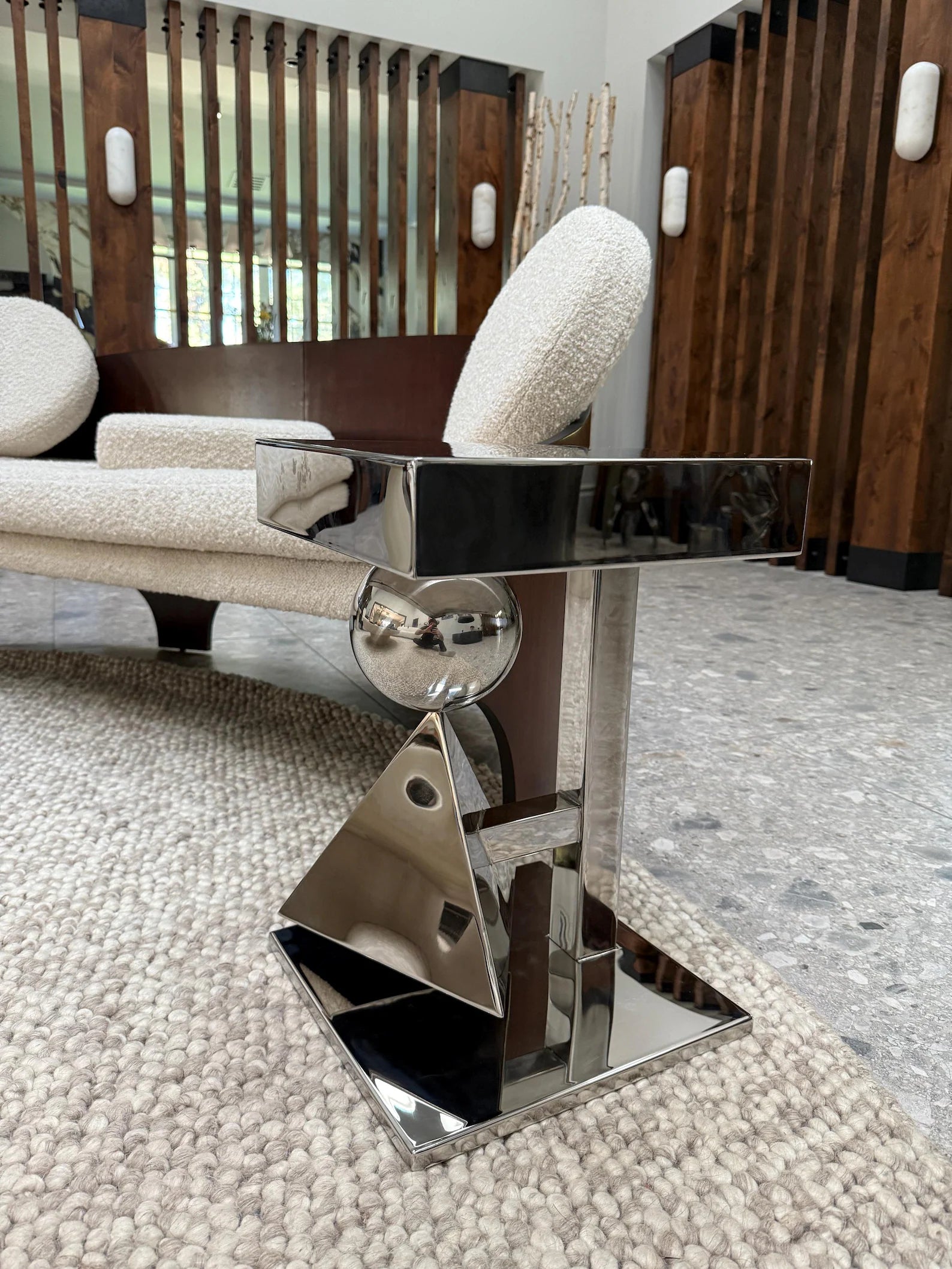 S33 Modern Steel Side Table