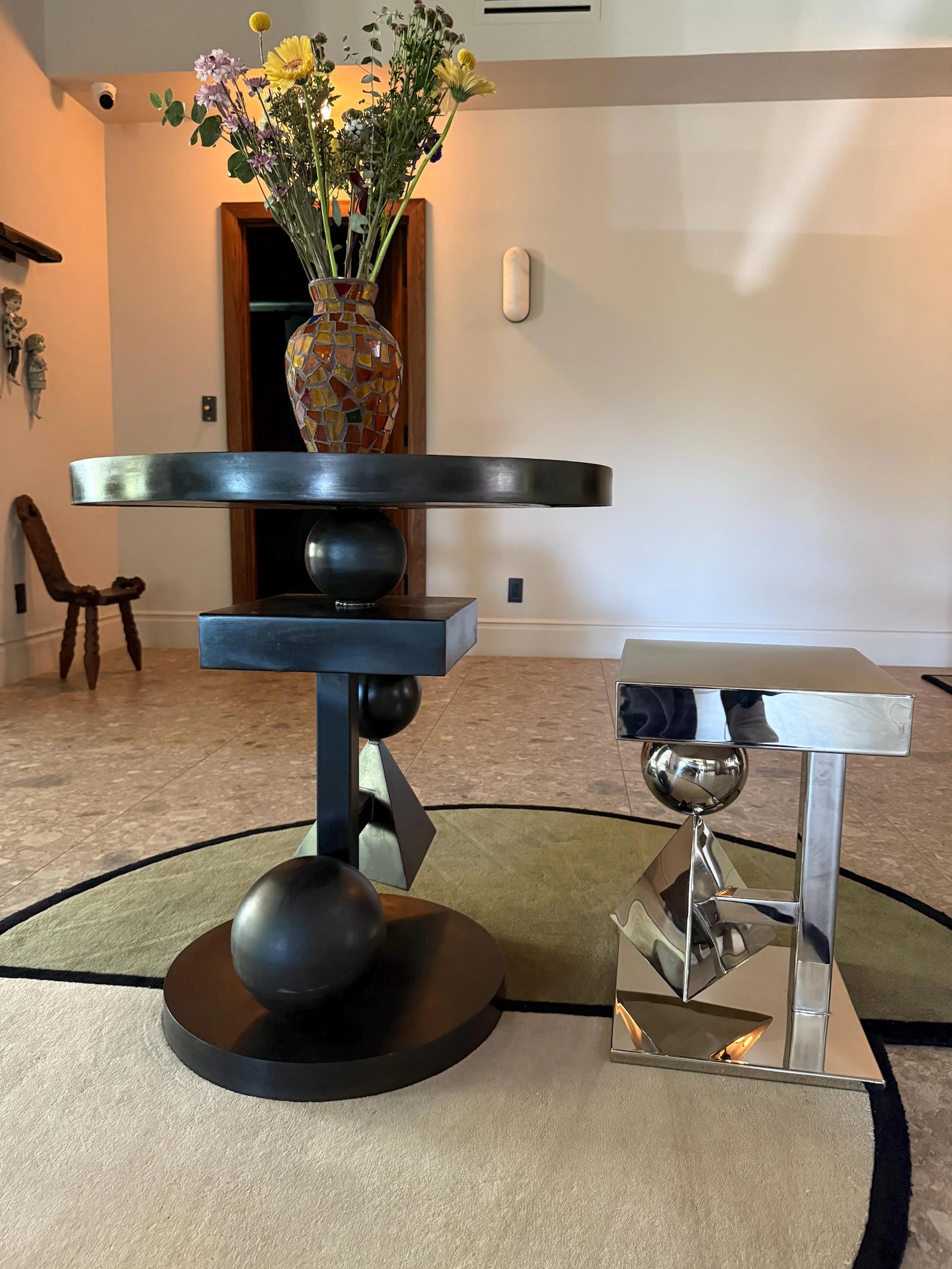 S33 Modern Steel Side Table