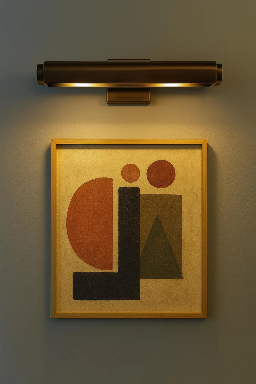 Quasar Aged Brass Adjustable Picture Light