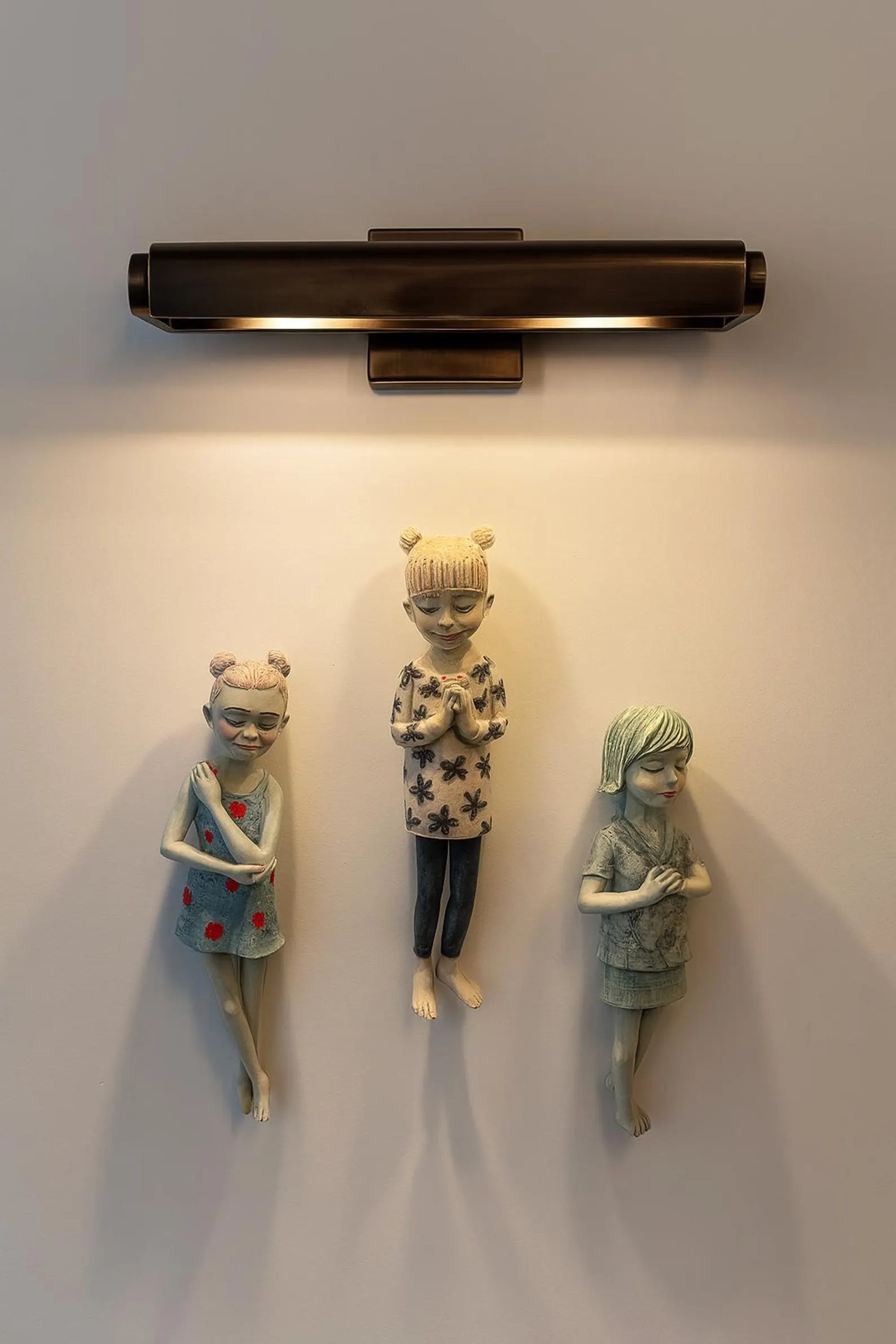 Quasar Aged Brass Adjustable Picture Light