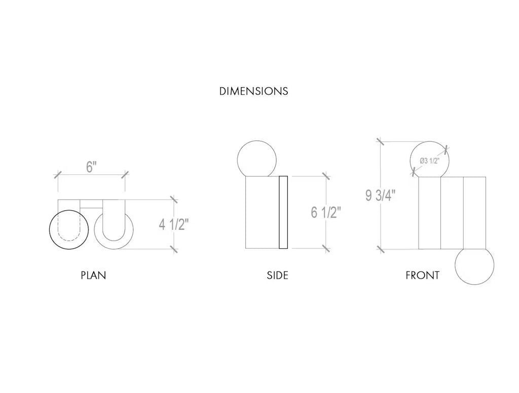 Isorropia Dual Globe Wall Sconce