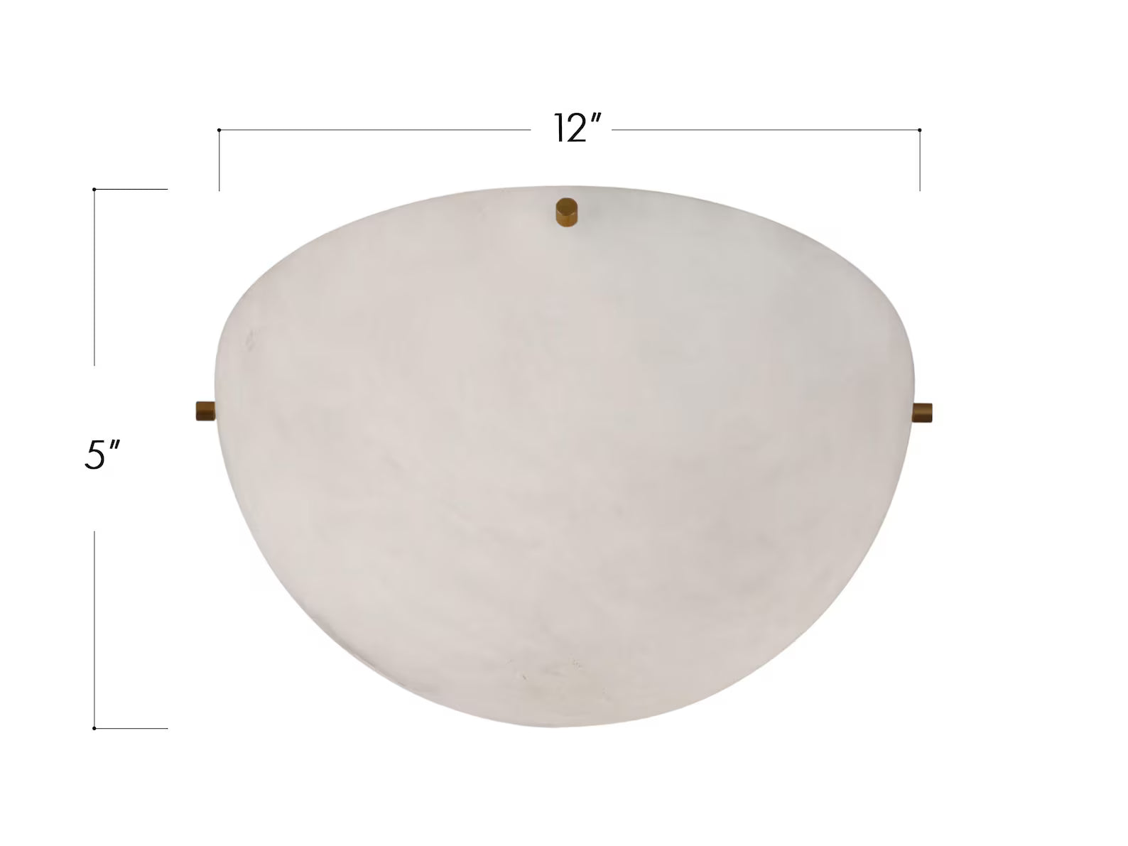 Alom Alabaster Dome Ceiling Light