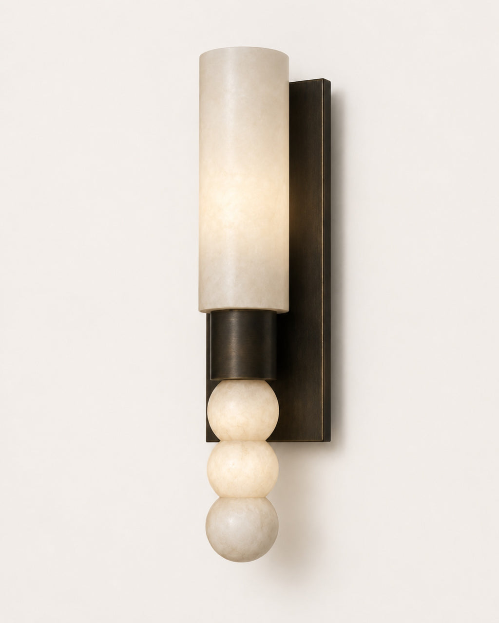 Pierre Alabaster & Brass Sconce