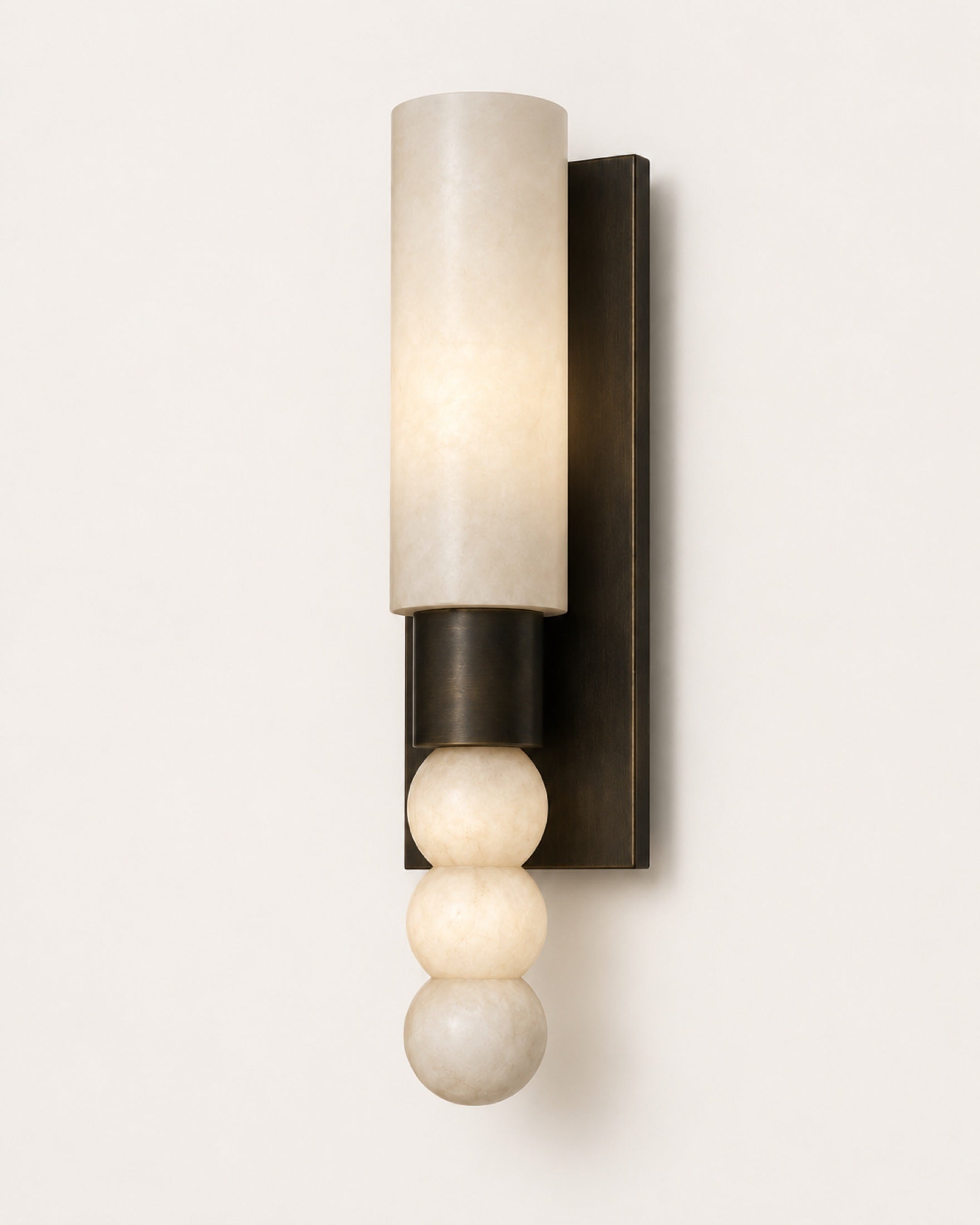 Pierre Alabaster & Brass Sconce