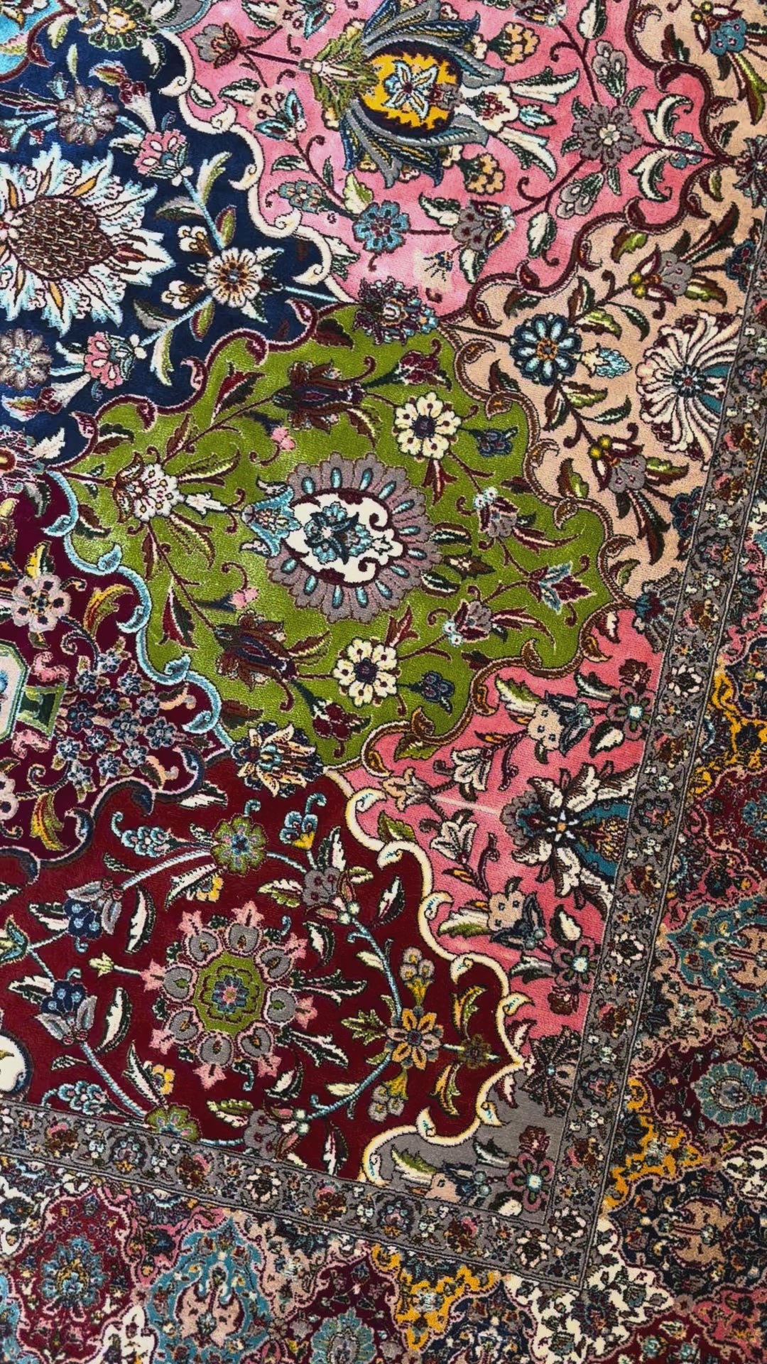 Mosaic Garden Silk & Wool Rug