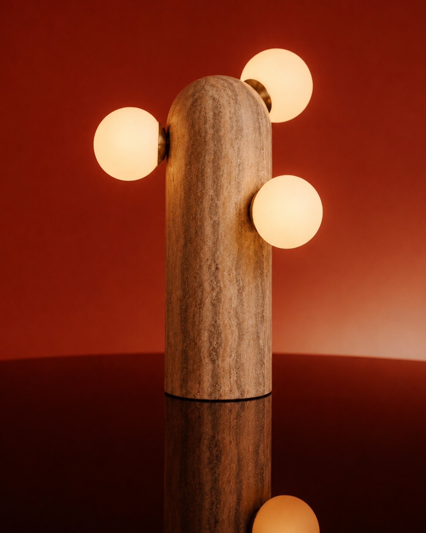 Saguaro Travertine Table Lamp