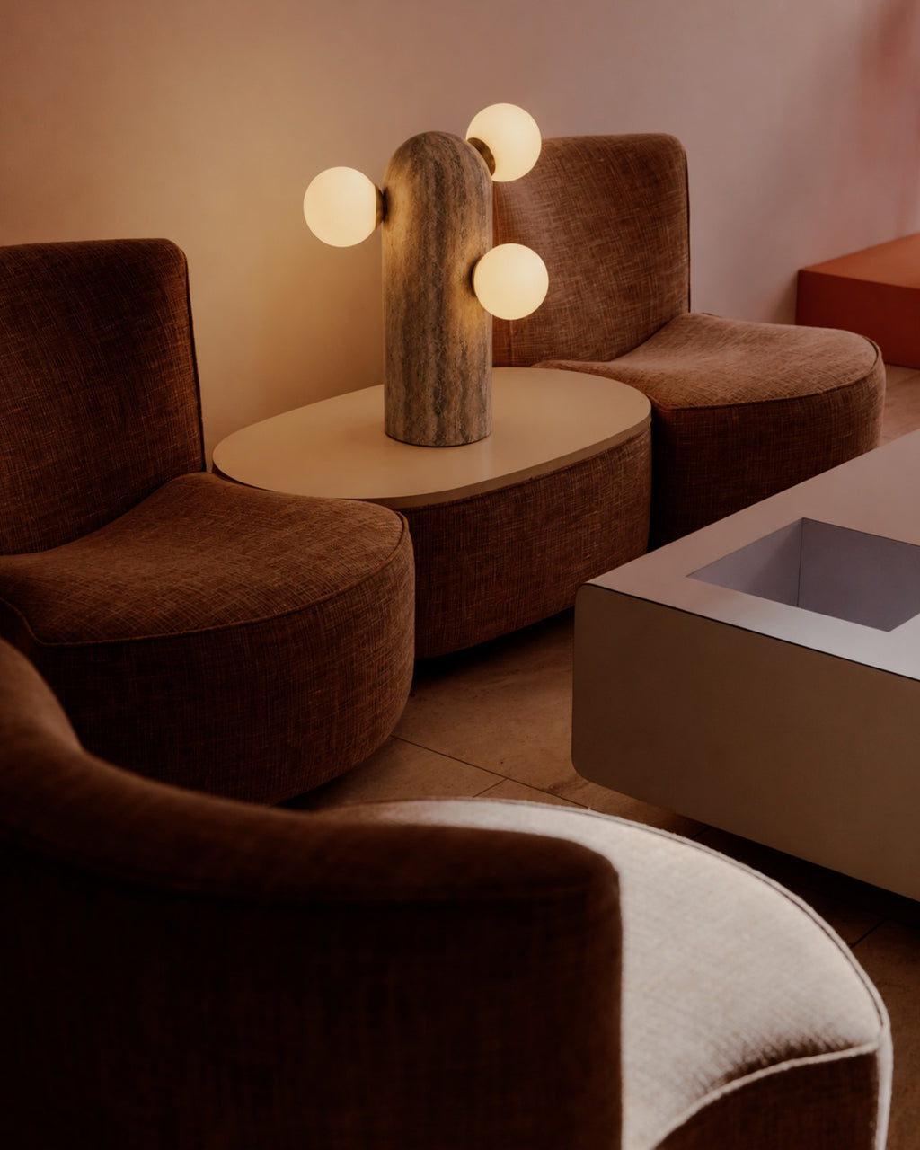 Saguaro Travertine Table Lamp — view 2