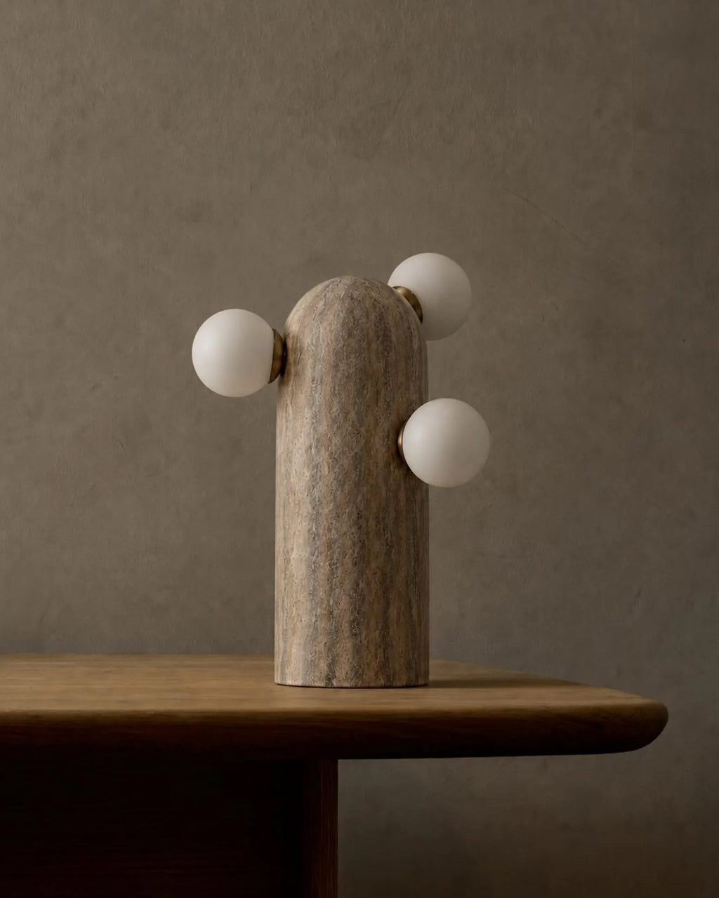 Saguaro Travertine Table Lamp — view 4